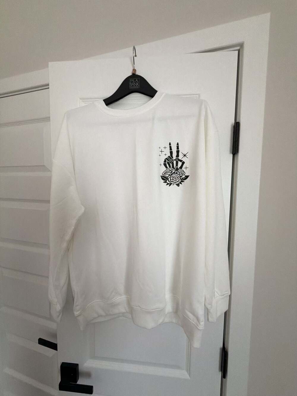 Expensive and Talks Back Skeleton Graphic Crewneck Sweatshirt